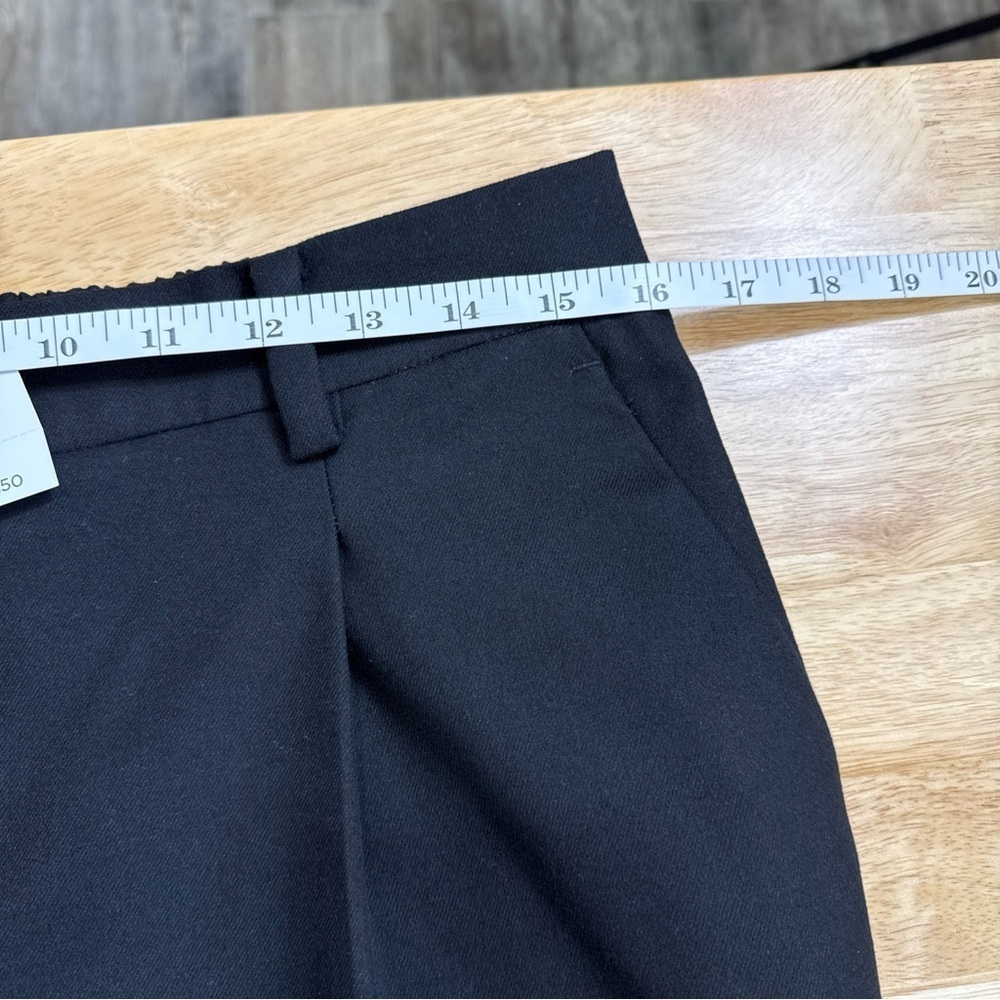 Loft Womens Black Pleated Slacks Elastic Stretch Waist Pull On Size M NEW $79.50 - Picture 5 of 8